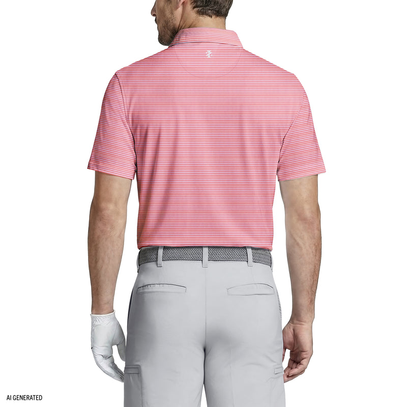 GOLF SWINGFLEX ELITE PRINTED POLO - PINK LEMONADE – IZOD