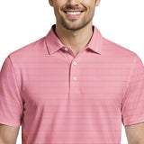 GOLF SWINGFLEX ELITE S/S PRINTED POLO - PINK LEMONADE