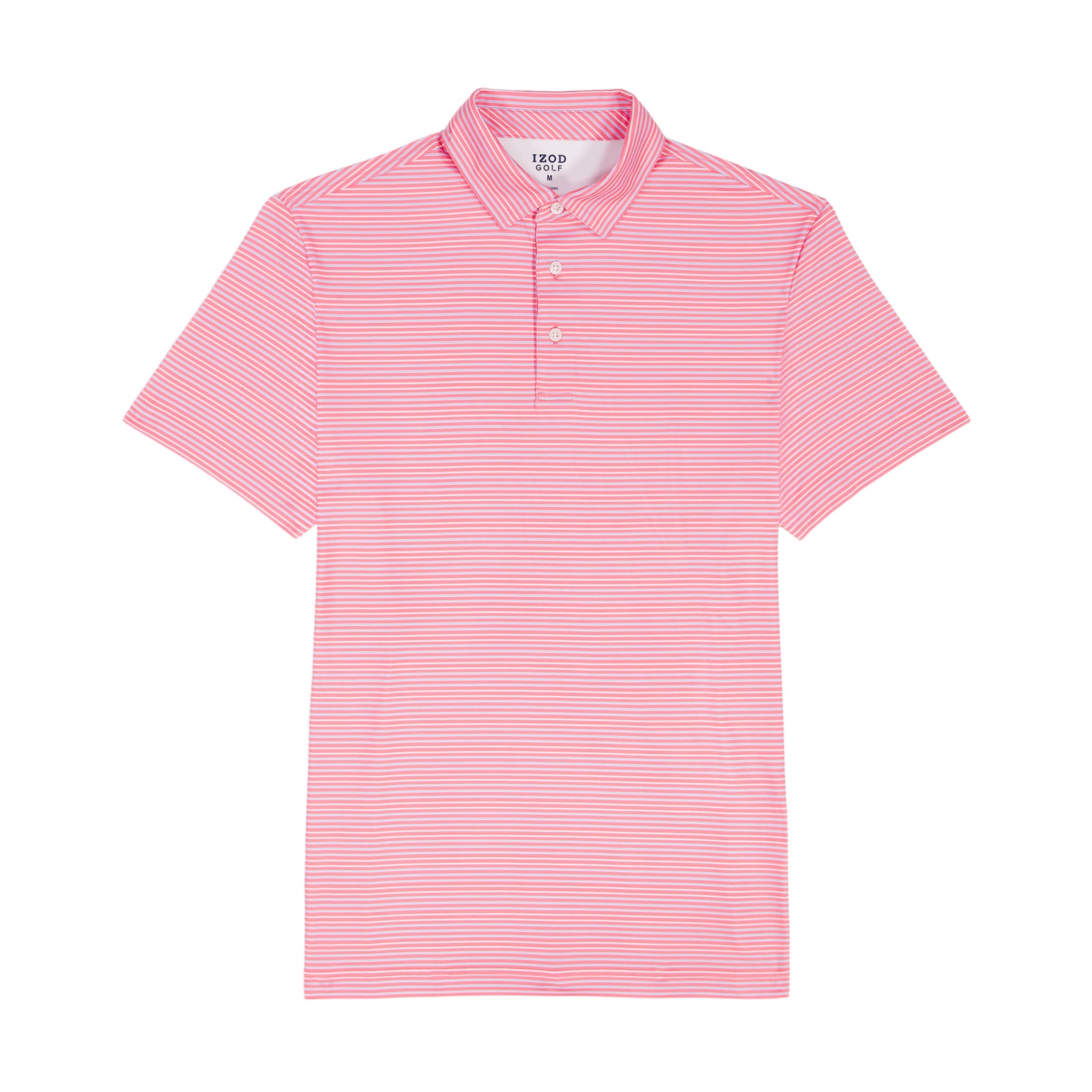 GOLF SWINGFLEX ELITE PRINTED POLO - PINK LEMONADE – IZOD