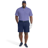 BIG & TALL GOLF SWINGFLEX ELITE PRINTED POLO - BRIGHT COBALT
