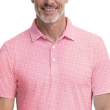 GOLF SWINGFLEX ELITE S/S PRINTED POLO - PINK LEMONADE