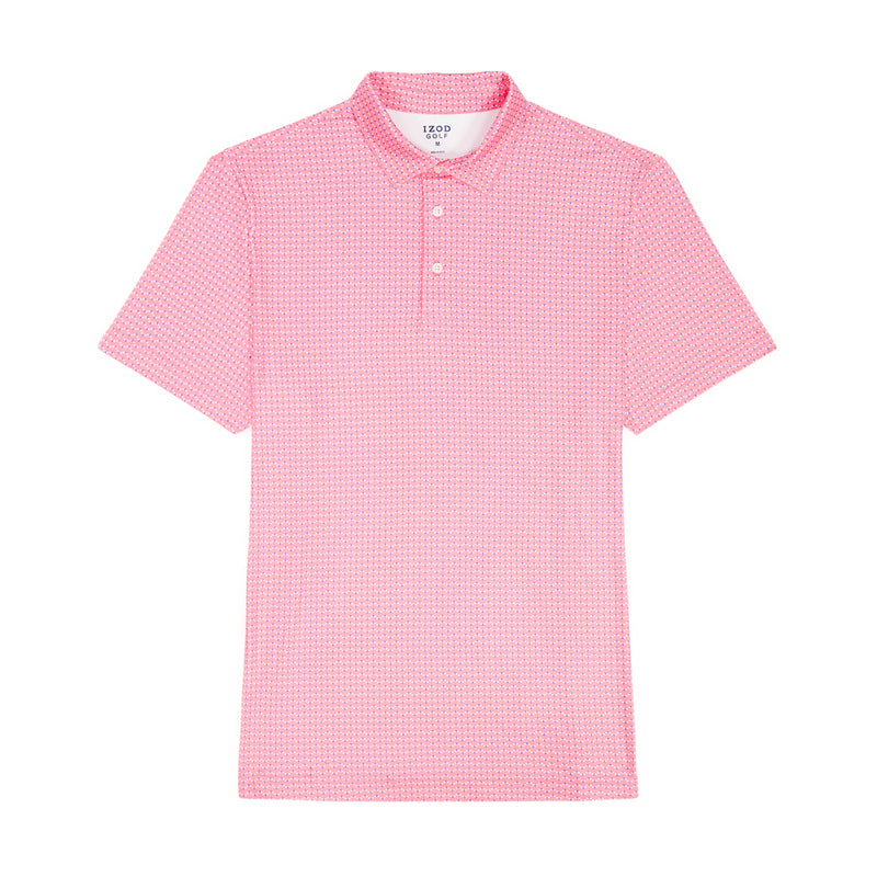 BIG & TALL GOLF SWINGFLEX ELITE PRINTED POLO - PINK LEMONADE – IZOD