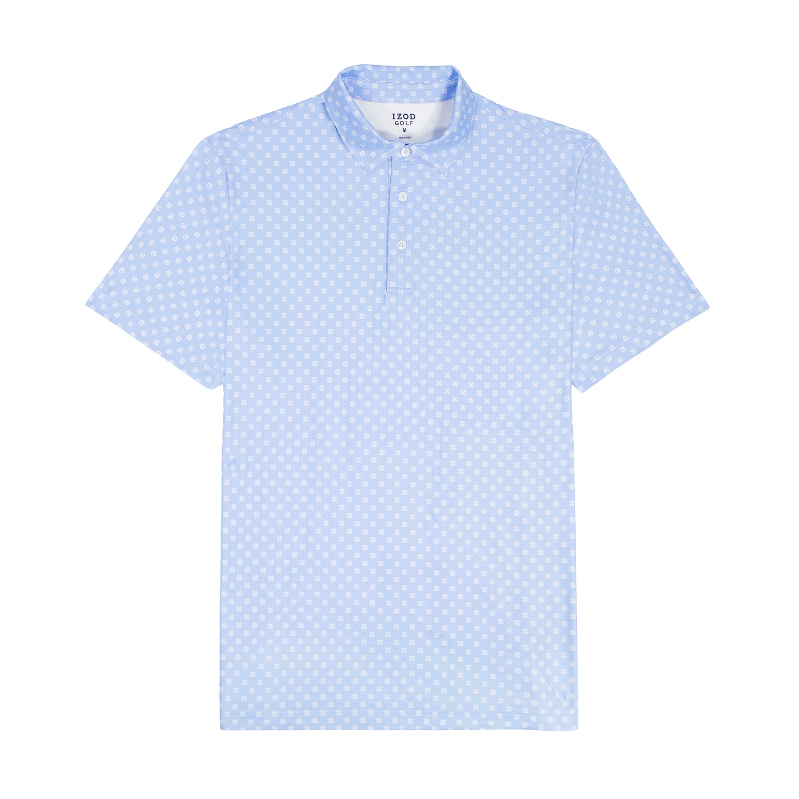 GOLF SWINGFLEX ELITE PRINTED POLO - PLACID BLUE – IZOD