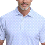 GOLF SWINGFLEX ELITE S/S PRINTED POLO - PLACID BLUE