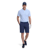 GOLF SWINGFLEX ELITE S/S PRINTED POLO - PLACID BLUE