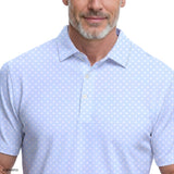 GOLF SWINGFLEX ELITE PRINTED POLO - PLACID BLUE