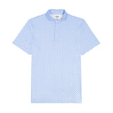 BIG & TALL GOLF SWINGFLEX ELITE PRINTED POLO - PLACID BLUE