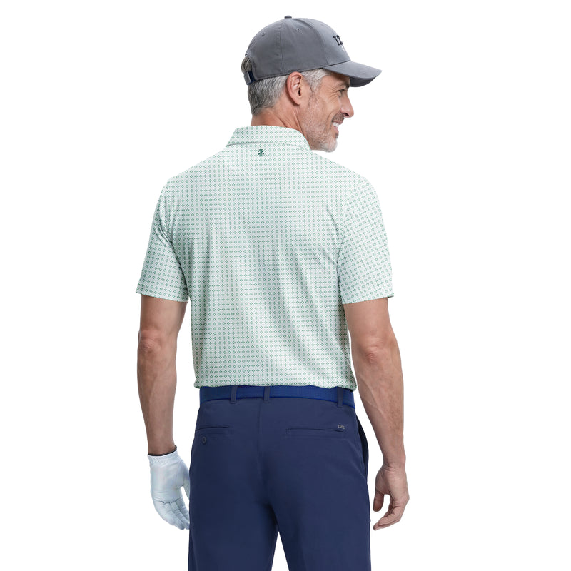 GOLF SWINGFLEX ELITE PRINTED POLO - WHITE – IZOD