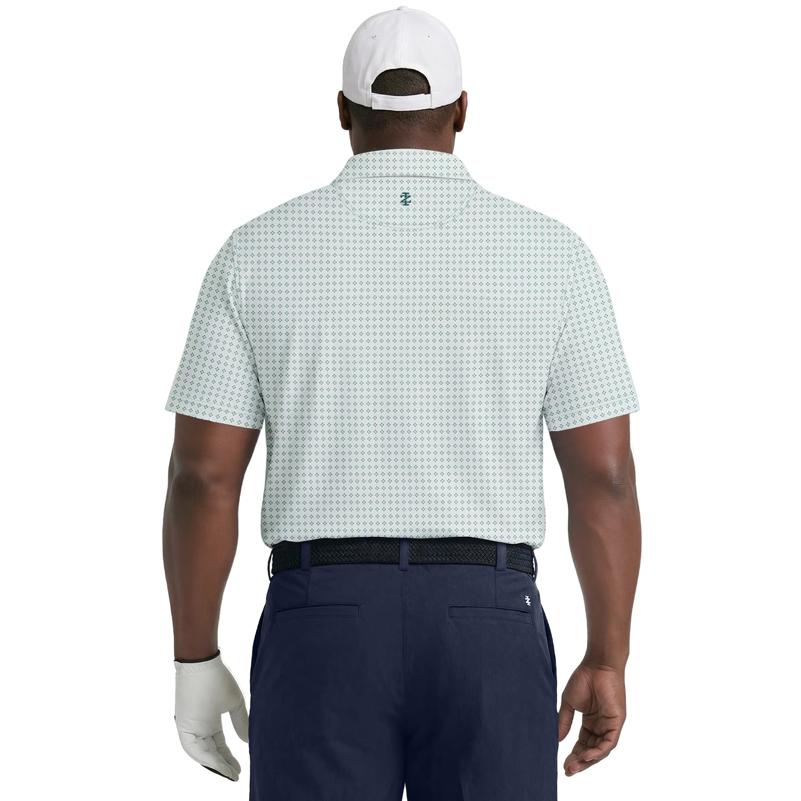 BIG & TALL GOLF SWINGFLEX ELITE PRINTED POLO - WHITE – IZOD