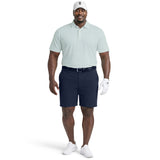 BIG & TALL GOLF SWINGFLEX ELITE S/S PRINTED POLO - WHITE