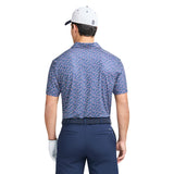 GOLF SWINGFLEX ELITE PRINTED POLO - MEDIEVAL BLUE