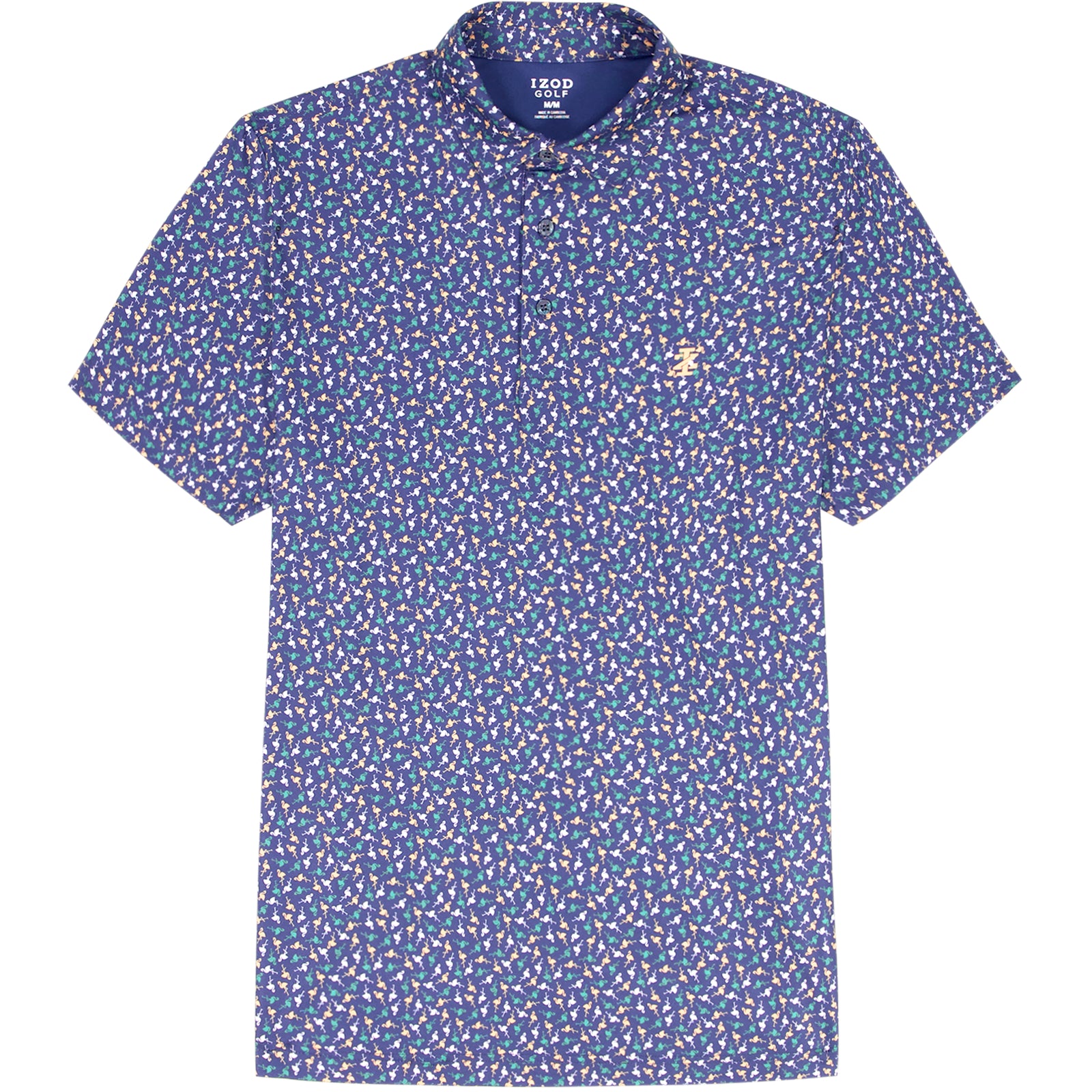 Big & Tall Golf Swingflex Elite Printed Polo - Medieval Blue – IZOD