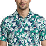 GOLF SWINGFLEX ELITE S/S PRINTED POLO - FIR