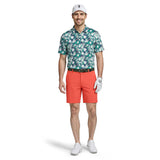 GOLF SWINGFLEX ELITE S/S PRINTED POLO - FIR