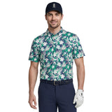 GOLF SWINGFLEX ELITE PRINTED POLO - FIR