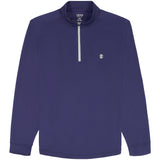 GOLF SWINGFLEX MESH QUARTER ZIP - MEDIEVAL BLUE
