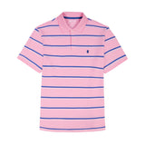 ADVANTAGE PERFORMANCE STRIPED POLO - SACHET PINK