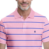 ADVANTAGE PERFORMANCE STRIPED POLO - SACHET PINK