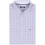 BIG & TALL PERFORMANCE COMFORT L/S BUTTON-DOWN SHIRT - CHAMBRAY BLUE