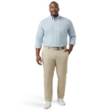 BIG & TALL PERFORMANCE COMFORT L/S BUTTON-DOWN SHIRT - TANAGER TURQUOISE