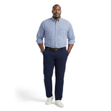 BIG & TALL PERFORMANCE COMFORT L/S BUTTON-DOWN SHIRT - REGATTA