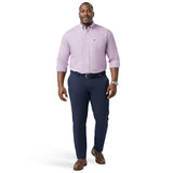 BIG & TALL PERFORMANCE COMFORT L/S BUTTON-DOWN SHIRT - ENGLISH LAVENDER