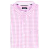 BIG & TALL PERFORMANCE COMFORT L/S BUTTON-DOWN SHIRT - PINK LEMONADE