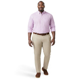 BIG & TALL PERFORMANCE COMFORT L/S BUTTON-DOWN SHIRT - PINK LEMONADE