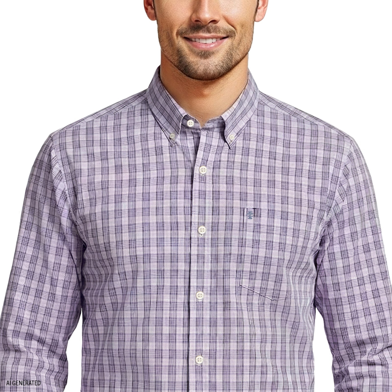 Performance Comfort L/S Plaid Shirt - English Lavender – IZOD