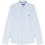 LUXURY SPORT L/S STRIPED SHIRT - CHAMBRAY BLUE