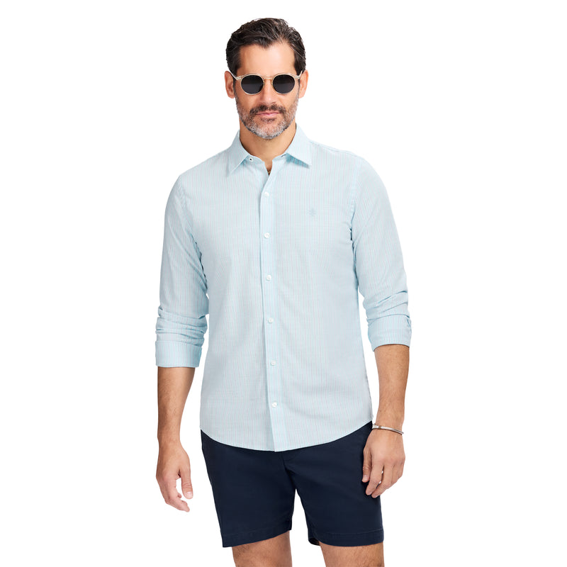 turquoise dress shirt Luxury Sport L/S Button-down Shirt - Izod Sportswear - TANAGER TURQUOISE