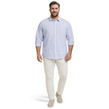 BIG & TALL LUXURY SPORT L/S BUTTON-DOWN SHIRT - REGATTA