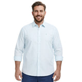BIG & TALL LUXURY SPORT L/S BUTTON-DOWN SHIRT - TANAGER TURQUOISE