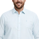 BIG & TALL LUXURY SPORT L/S BUTTON-DOWN SHIRT - TANAGER TURQUOISE