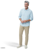 LUXURY SPORT L/S BUTTON-DOWN SHIRT - MILKY BLUE