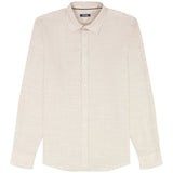 BIG & TALL LUXURY SPORT L/S BUTTON-DOWN SHIRT - CROCKERY