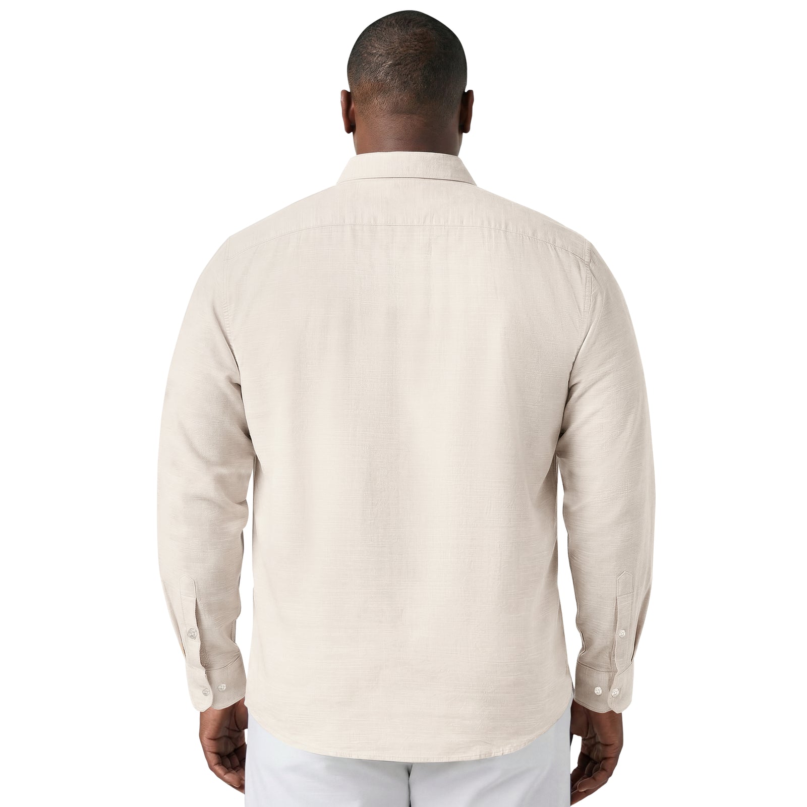 BIG & TALL LUXURY SPORT L/S BUTTON-DOWN SHIRT - CROCKERY – IZOD