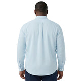 BIG & TALL LUXURY SPORT L/S BUTTON-DOWN SHIRT - MILKY BLUE