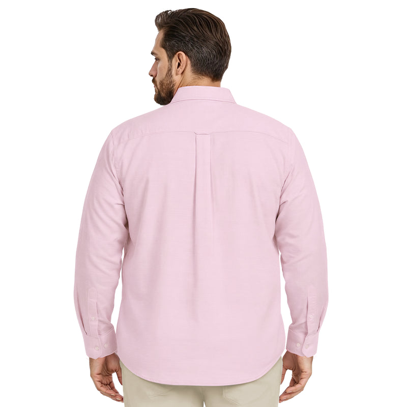 BIG & TALL LUXURY SPORT L/S BUTTON-DOWN SHIRT - PASTEL LILAC – IZOD