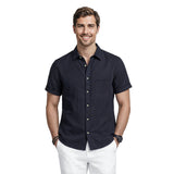 LUXURY S/S BUTTON-DOWN SHIRT - BLACK