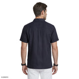 LUXURY S/S BUTTON-DOWN SHIRT - BLACK