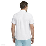 LUXURY S/S BUTTON-DOWN SHIRT - BRIGHT WHITE