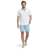 LUXURY S/S BUTTON-DOWN SHIRT - BRIGHT WHITE