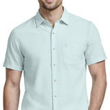 LUXURY S/S BUTTON-DOWN SHIRT - WASABI