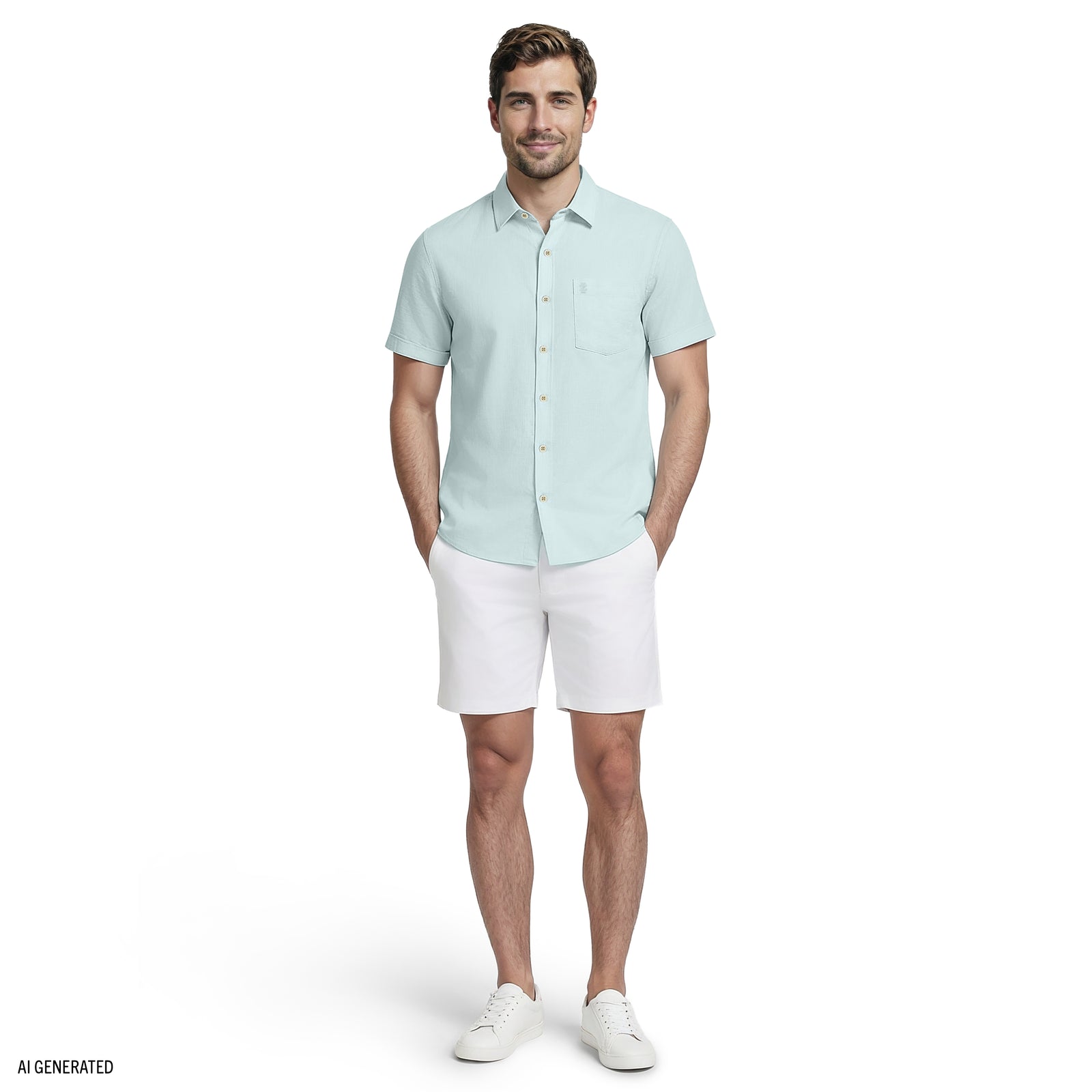 Luxury S/S Button-Down Shirt - Wasabi – IZOD
