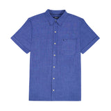 LUXURY S/S BUTTON-DOWN SHIRT - MEDIEVAL BLUE
