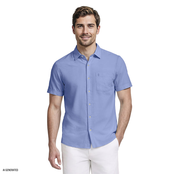 LUXURY S/S BUTTON-DOWN SHIRT - REGATTA – IZOD