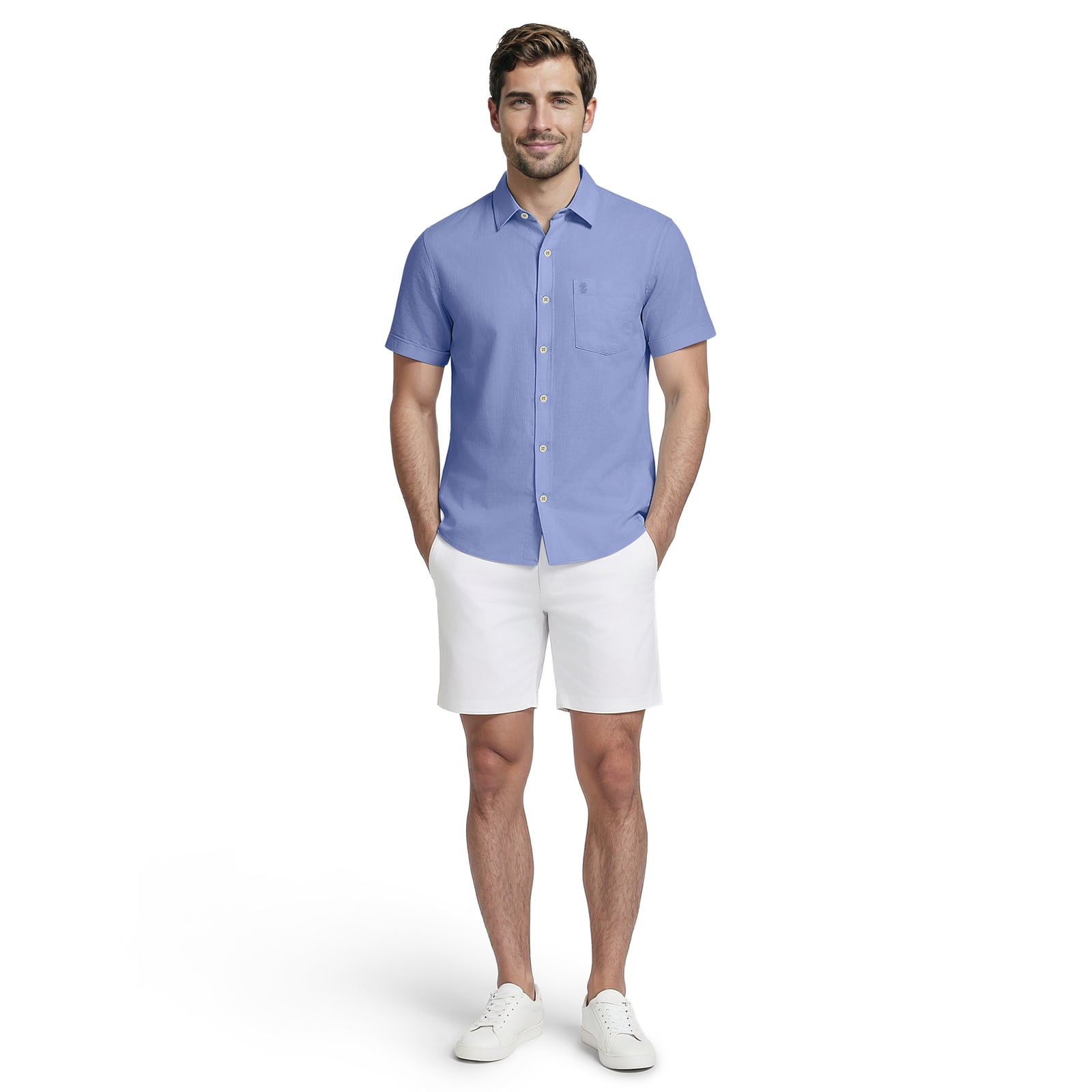 LUXURY S/S BUTTON-DOWN SHIRT - REGATTA – IZOD