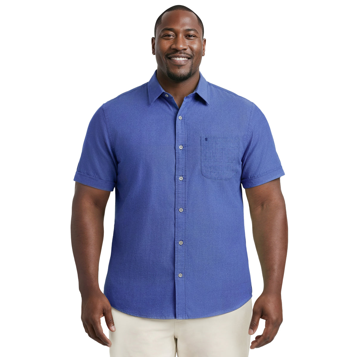 4xlt dress shirts for men Van Heusen Men's Big Fit Shirt Poplin Solid (Big and Tall), Black, 18" Neck 32"-33" Sleeve : Clothing, Shoes & Jewelry Men's Big & Tall Stretch