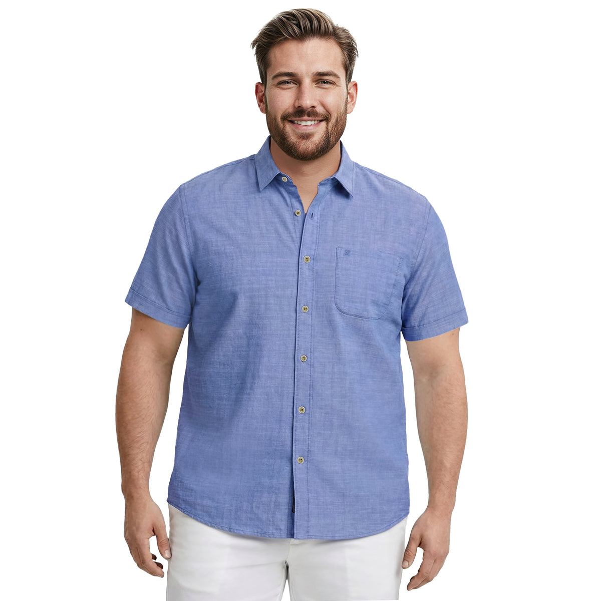 izod 2xlt dress shirts IZOD Shirt Mens 2XLT Blue Button Down Long Sleeve Classic Fit Pocket